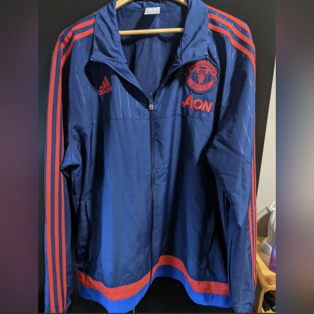 Adidas Manchester United zip up windbreaker